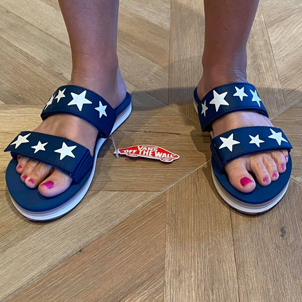 Vans Cayucas Star Platform Sandals Slides - Picture 4 of 11
